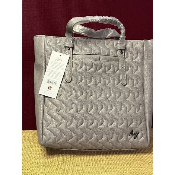 LUG Charter Classic VL Convertible Crossbody - NWT Pearl Gray - Picture 1 of 3